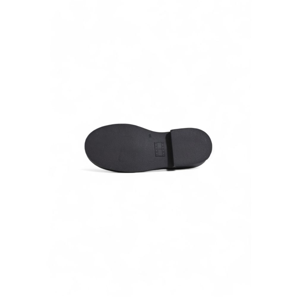 Tommy Hilfiger Black Leather Platform