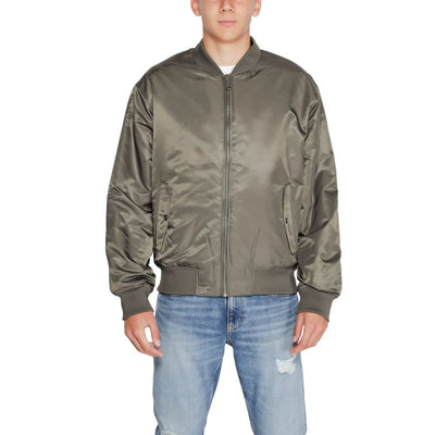 Calvin Klein Jeans Gray Polyamide Jackets & Coat