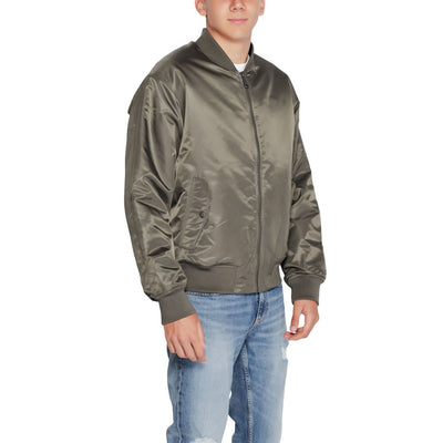 Calvin Klein Jeans Gray Polyamide Jackets & Coat