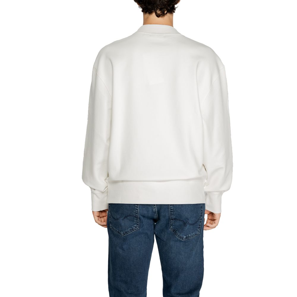 Sweat-shirt blanc en coton recyclé Calvin Klein Jeans