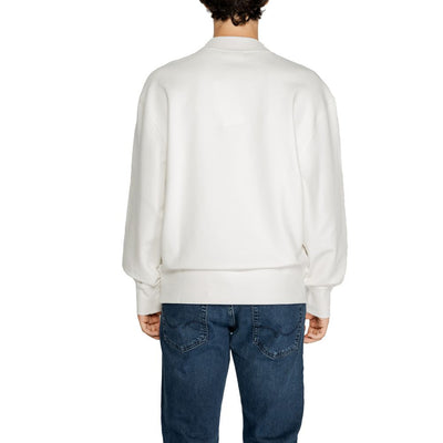 Sweat-shirt blanc en coton recyclé Calvin Klein Jeans