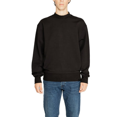 Sweat-shirt noir en coton recyclé Calvin Klein Jeans