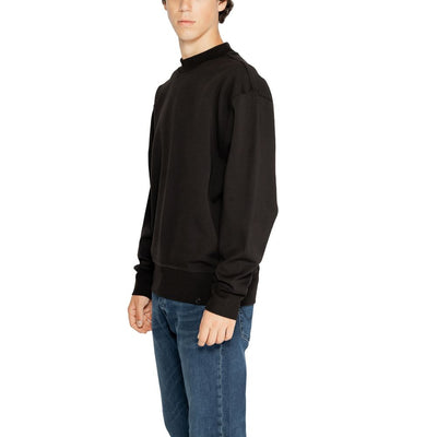 Sweat-shirt noir en coton recyclé Calvin Klein Jeans