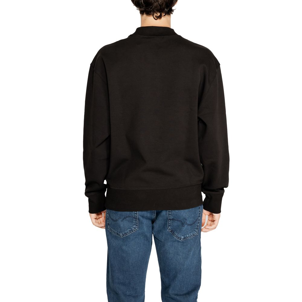 Sweat-shirt noir en coton recyclé Calvin Klein Jeans