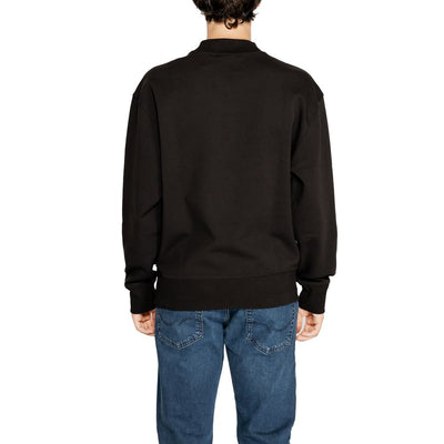 Sweat-shirt noir en coton recyclé Calvin Klein Jeans