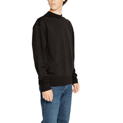 Sweat-shirt noir en coton recyclé Calvin Klein Jeans