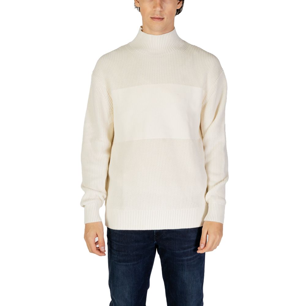 Pull en coton crème Calvin Klein Jeans