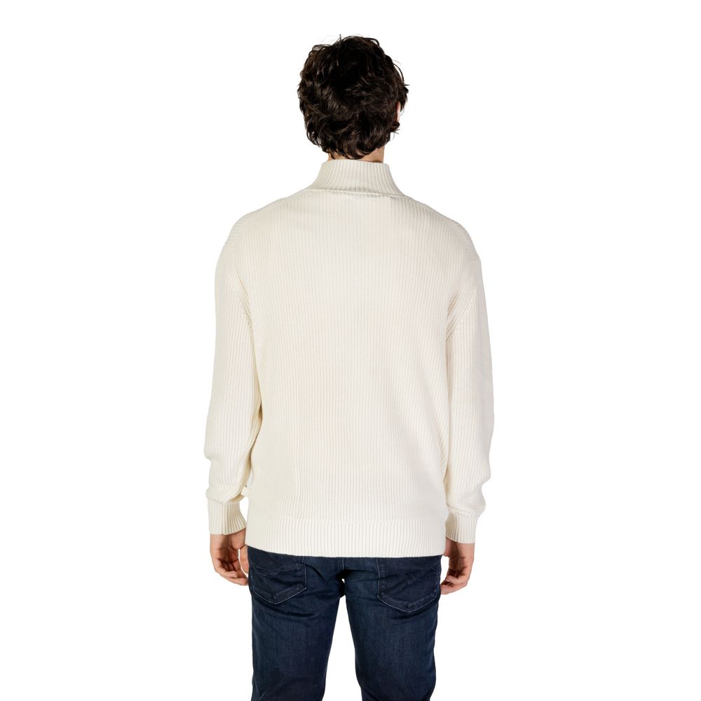 Pull en coton crème Calvin Klein Jeans