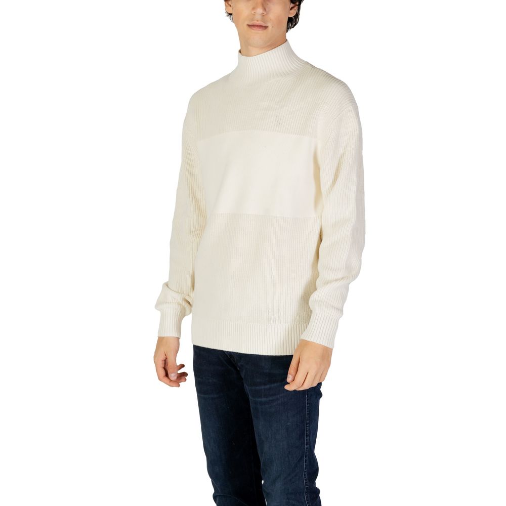 Pull en coton crème Calvin Klein Jeans