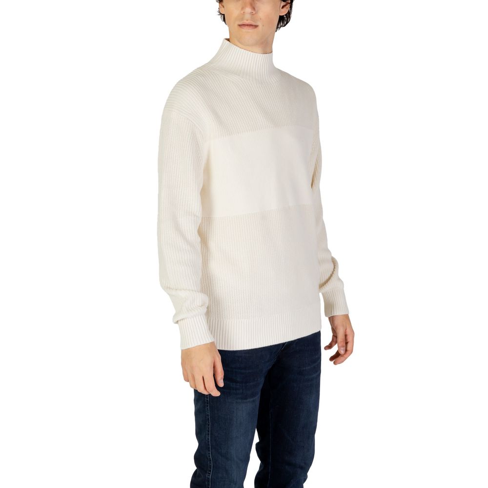 Pull en coton crème Calvin Klein Jeans