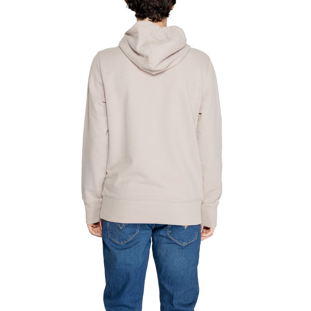 Calvin Klein Jeans Beige Gerecyclede Katoenen Hoody