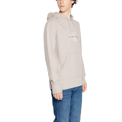Calvin Klein Jeans Beige Gerecyclede Katoenen Hoody