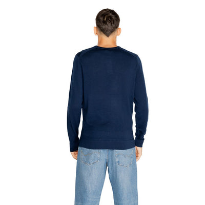 Calvin Klein Blauwe Gerecyclede Wol Sportkleding