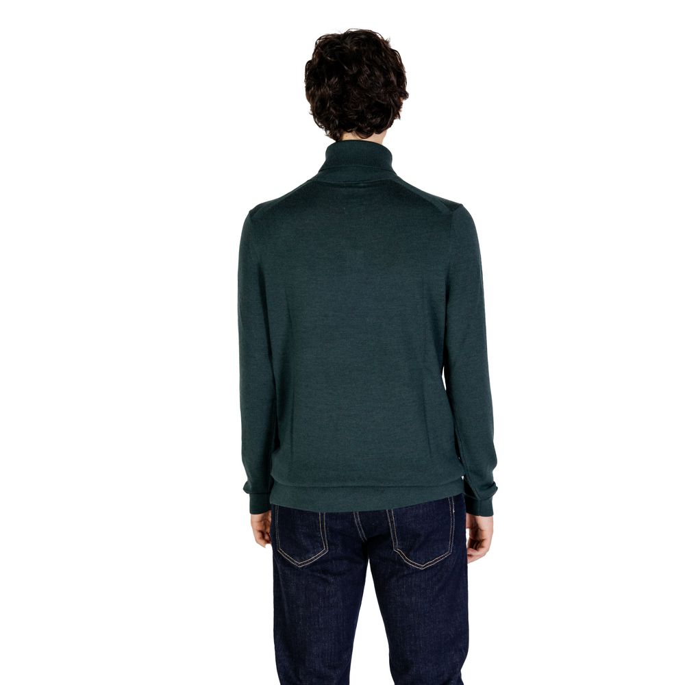 Calvin Klein Groene Wollen Coltrui