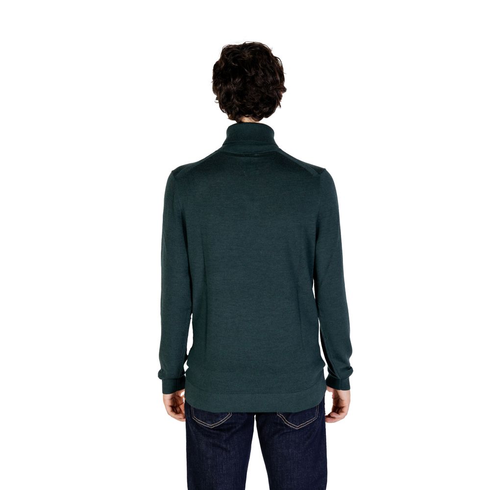 Calvin Klein Groene Wollen Coltrui