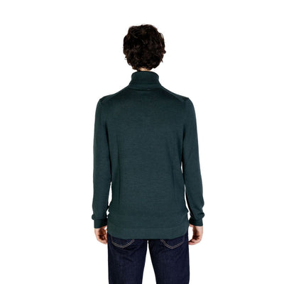 Calvin Klein Groene Wollen Coltrui