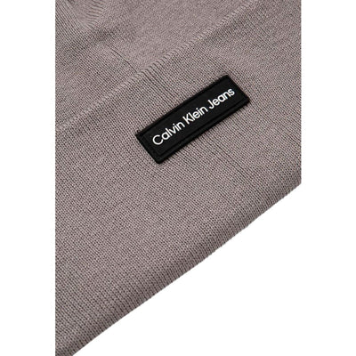 Calvin Klein Jeans Gray Recycled Polyester Caps Baseball Hat