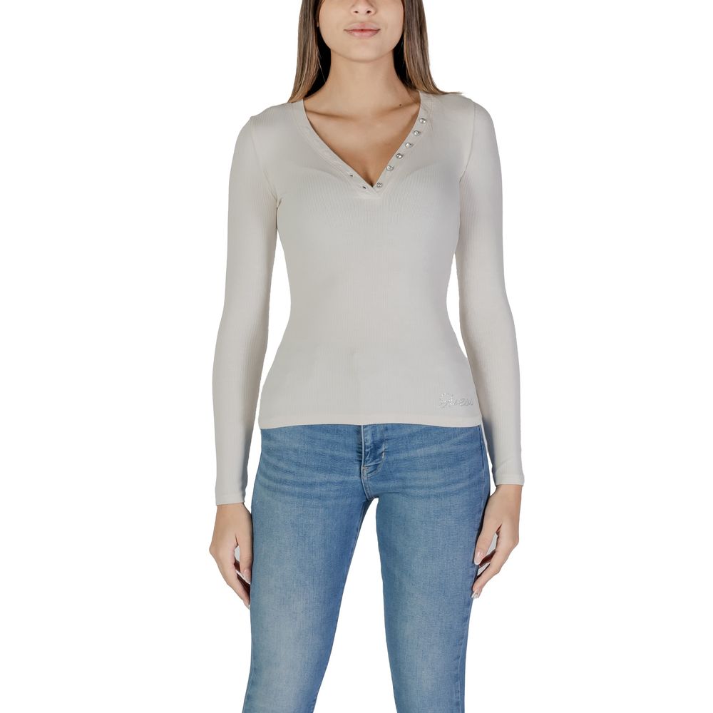 Hauts et t-shirts Guess en viscose crème