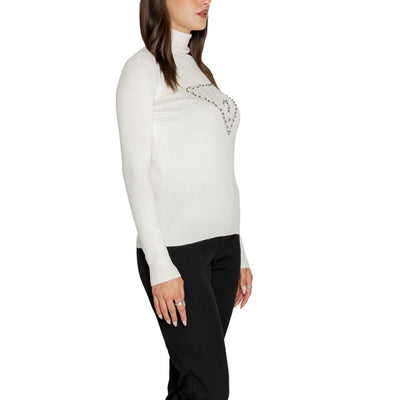 Guess Witte Viscose Turtleneck