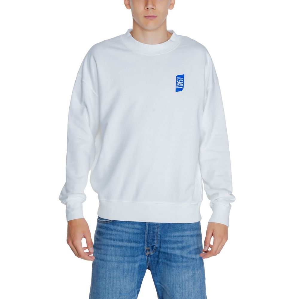Replay Witte Katoenen Sweatshirt