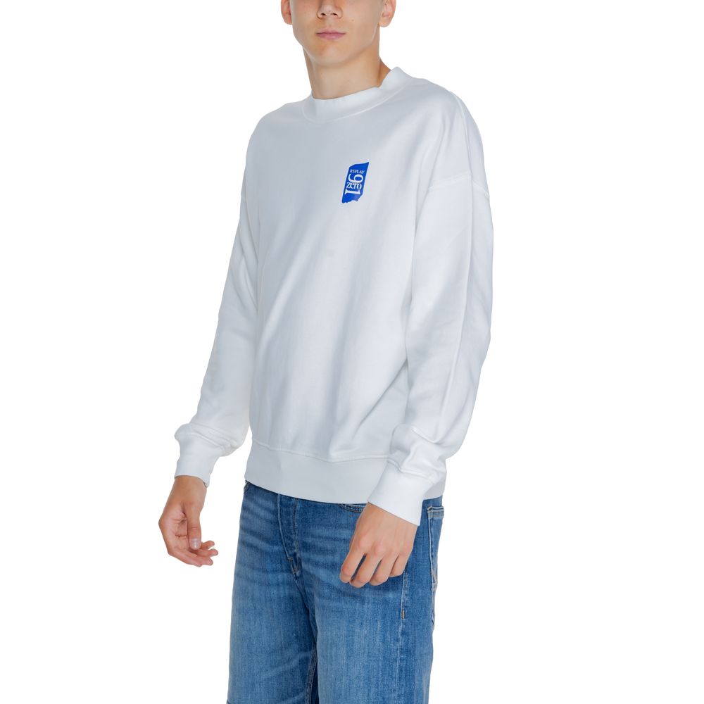 Replay Witte Katoenen Sweatshirt