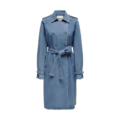 Trench-coat en coton bleu Only