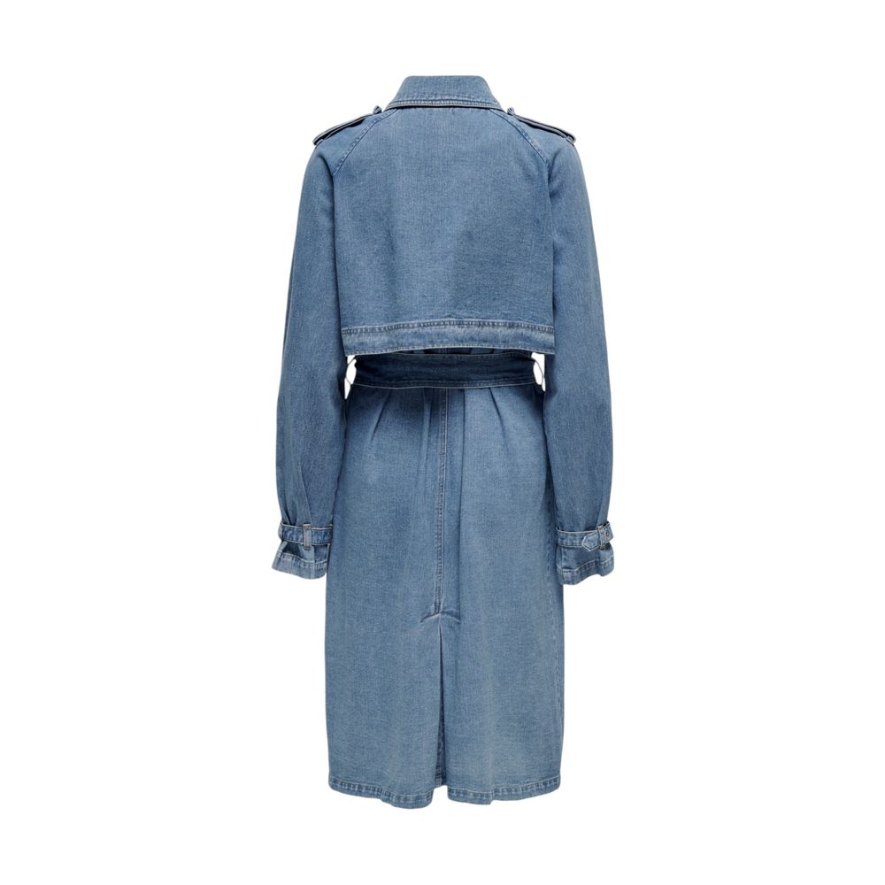 Trench-coat en coton bleu Only