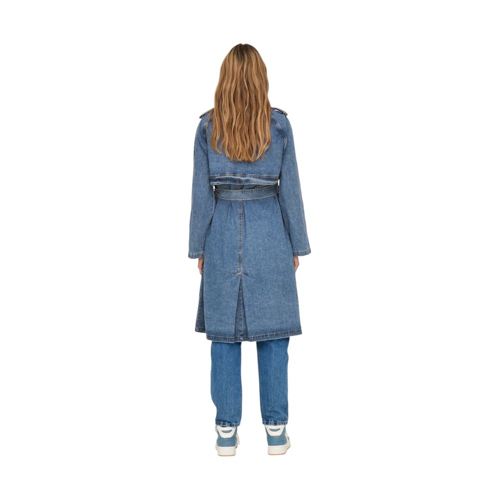 Trench-coat en coton bleu Only