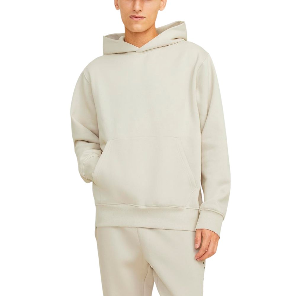 Jack Jones Beige Katoenen Hoody