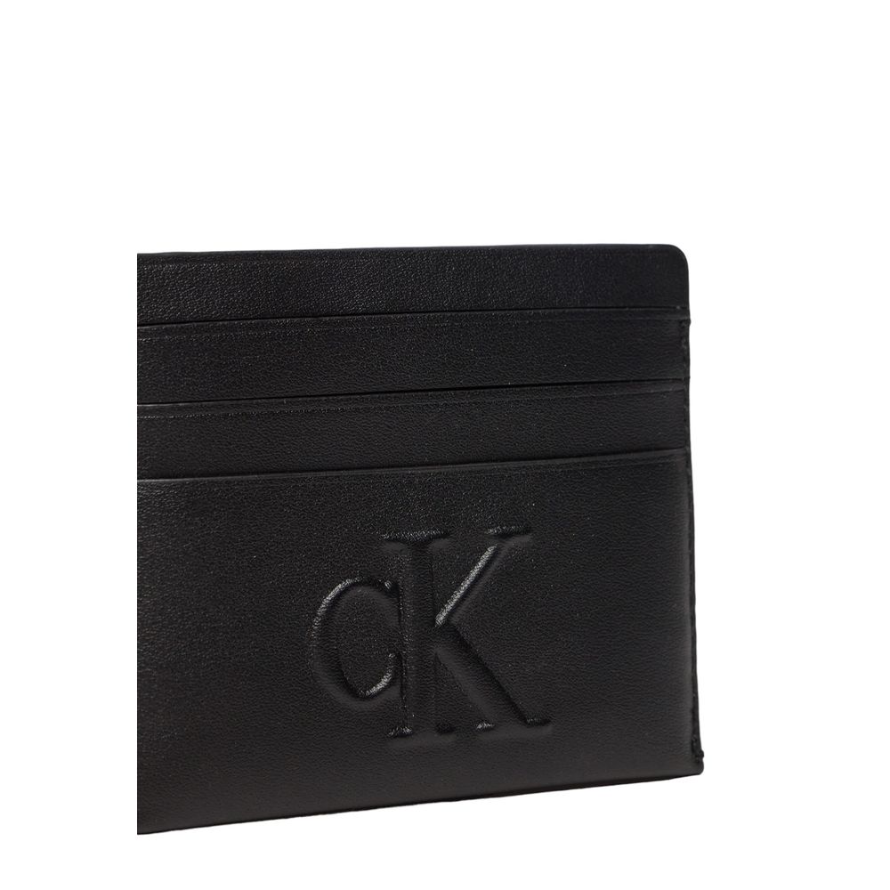 Calvin Klein Jeans Zwarte Polyethyleen Kaarthouder