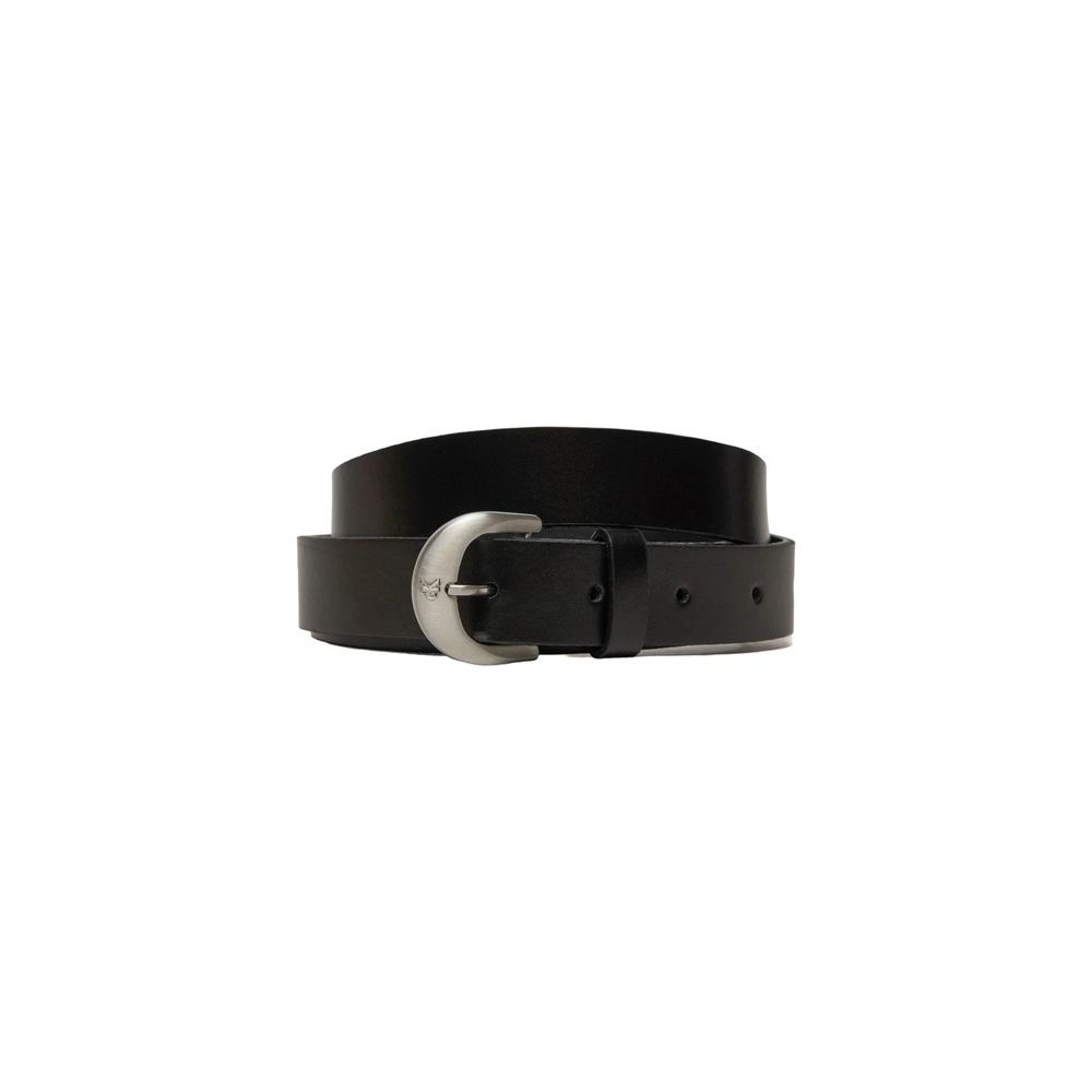 Calvin Klein Jeans Zwarte Leren Riem