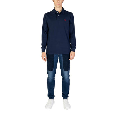US POLO ASSN. Blauwe katoenen lange mouw