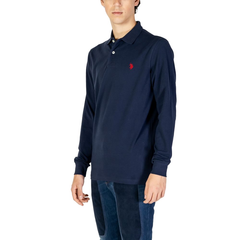 US POLO ASSN. Blauwe katoenen lange mouw