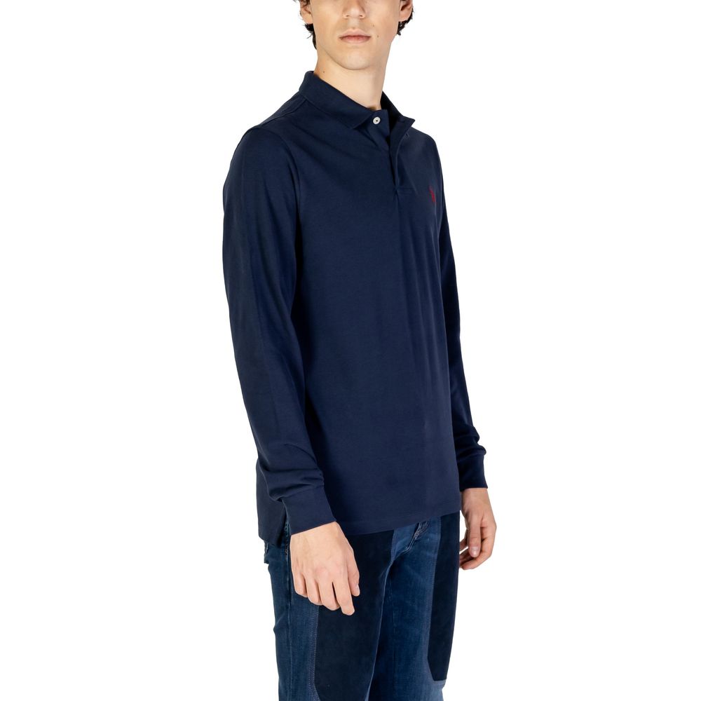 US POLO ASSN. Blauwe katoenen lange mouw