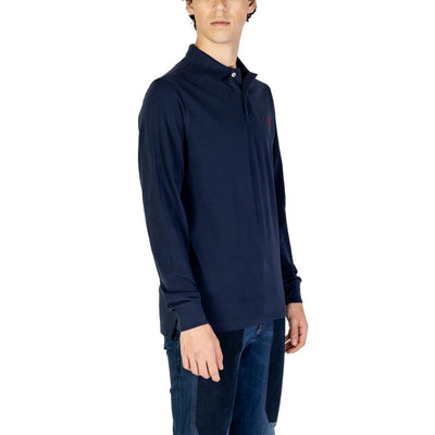 US POLO ASSN. Blauwe katoenen lange mouw