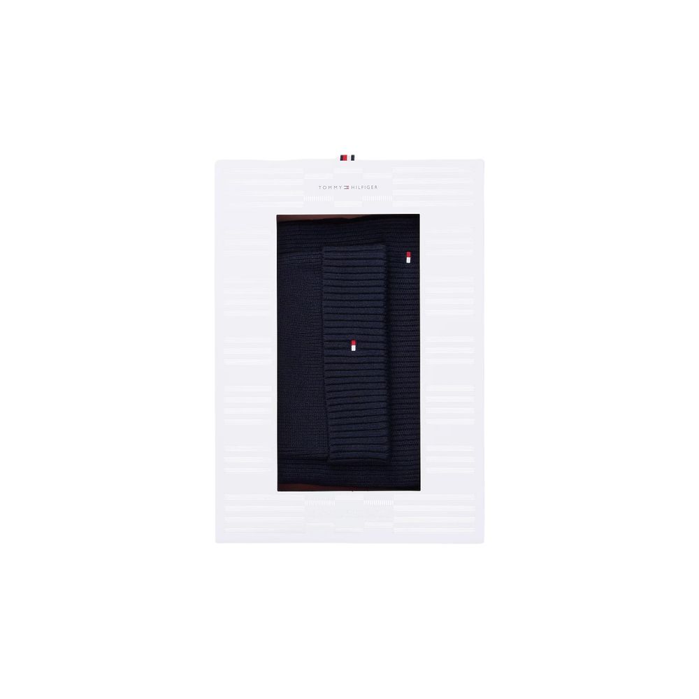 Tommy Hilfiger blauwe katoenen sjaal