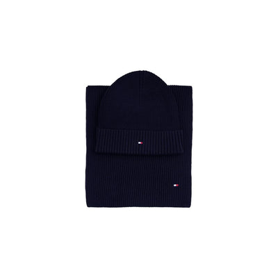 Tommy Hilfiger blauwe katoenen sjaal