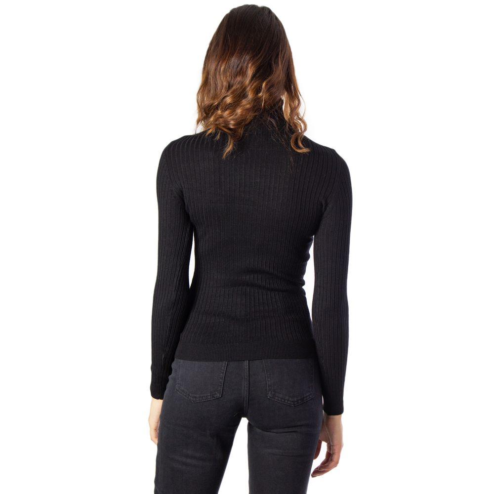 Alleen zwarte viscose coltrui
