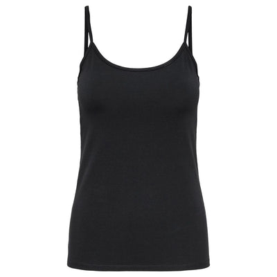 Débardeur en coton noir uniquement
