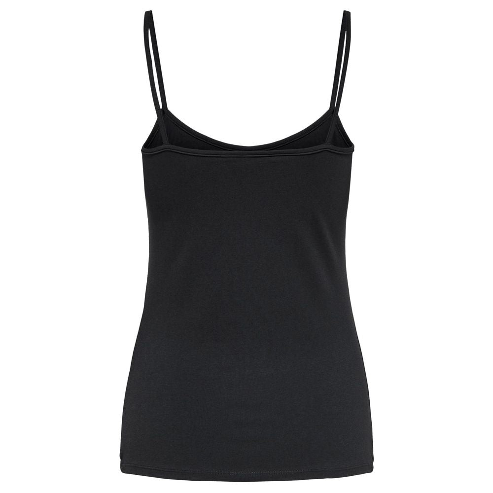 Débardeur en coton noir uniquement