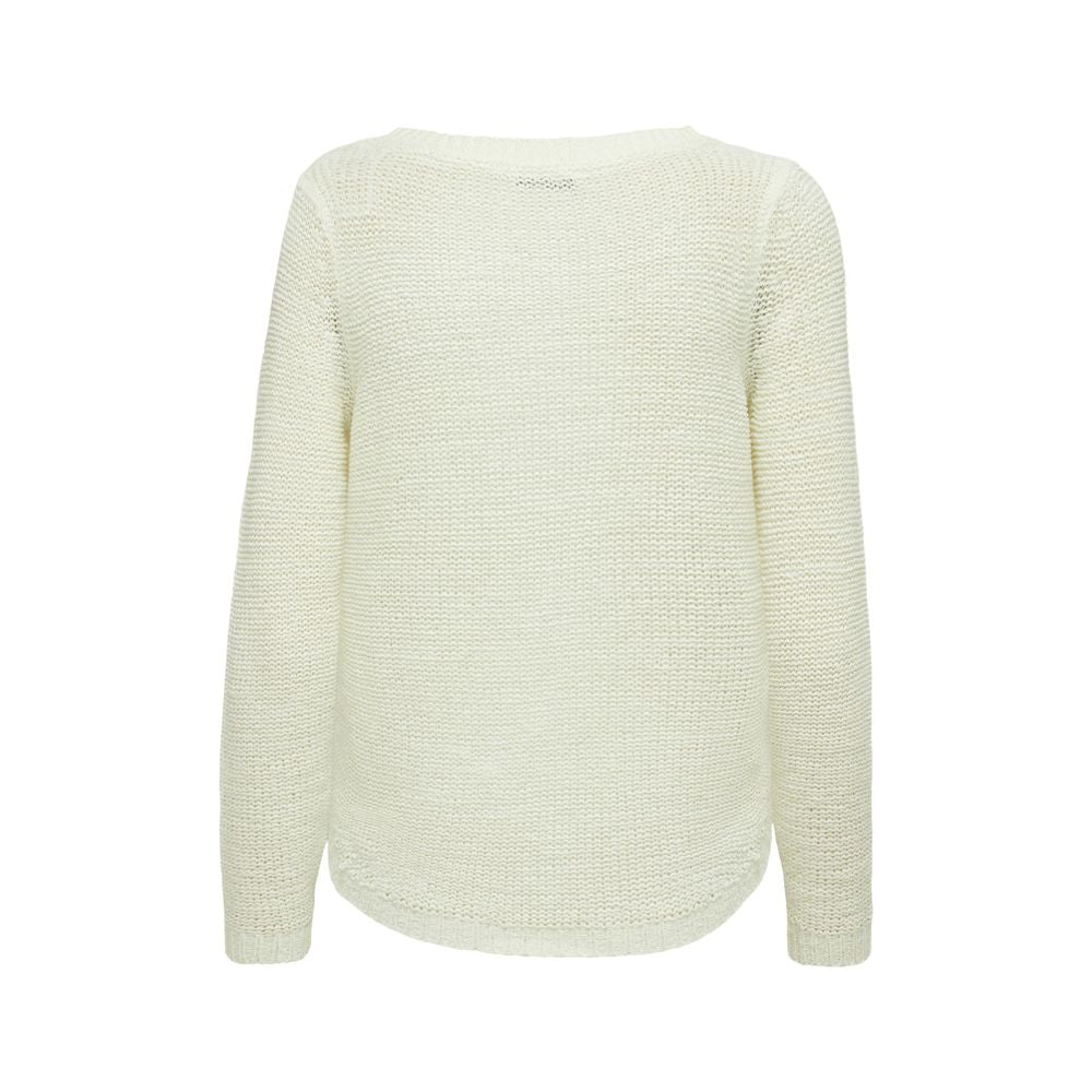 Pull en polyester blanc uniquement