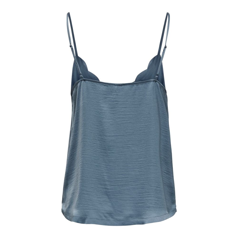 Débardeur en polyester bleu uniquement