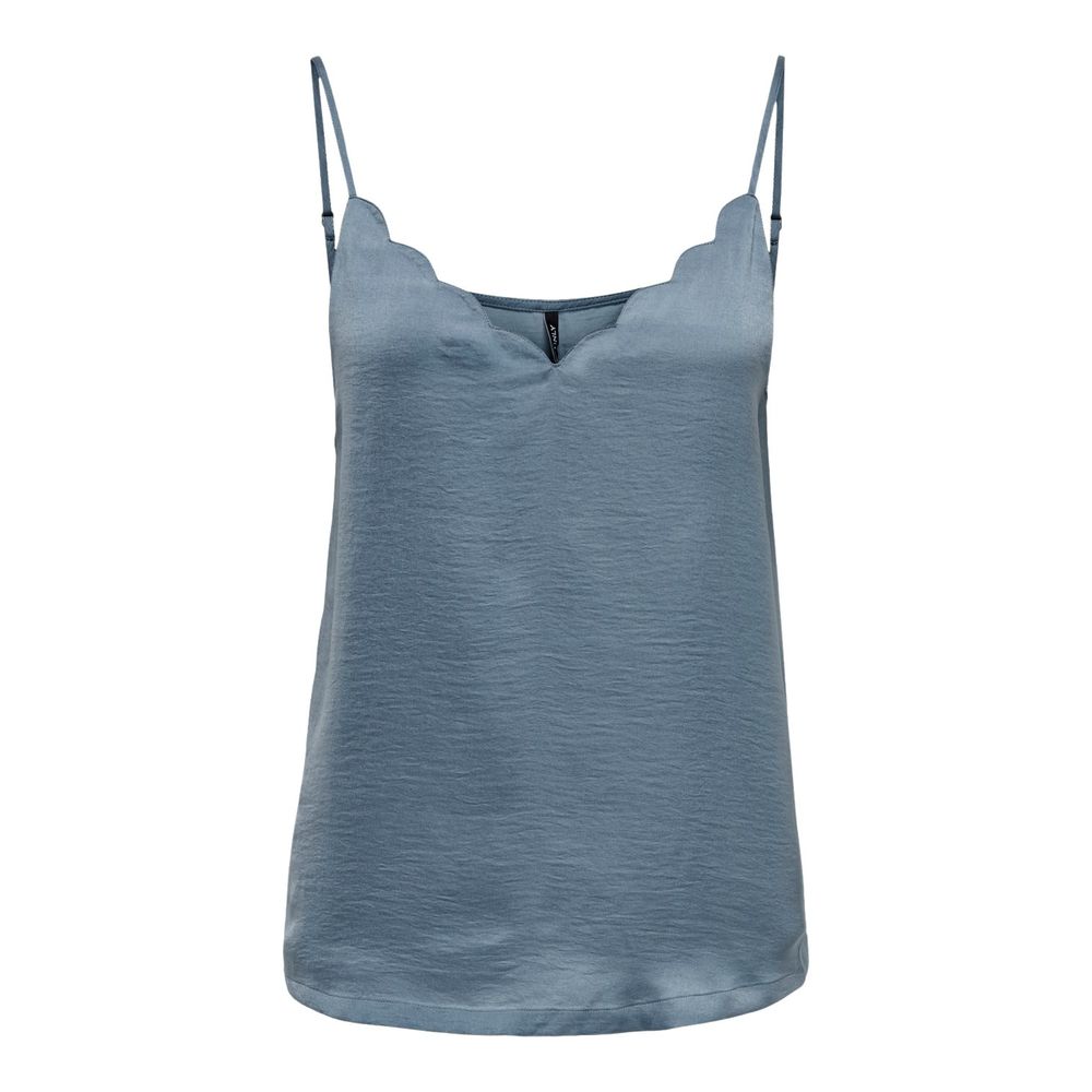 Débardeur en polyester bleu uniquement