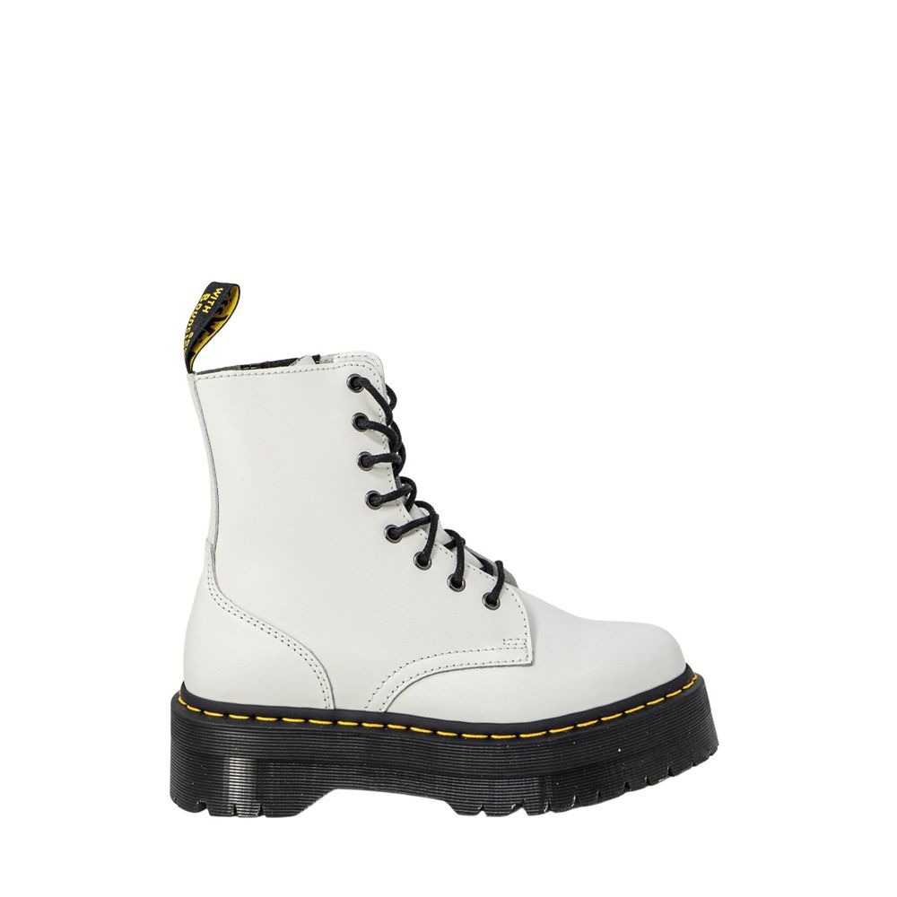 Bottes en cuir blanc Dr. Martens