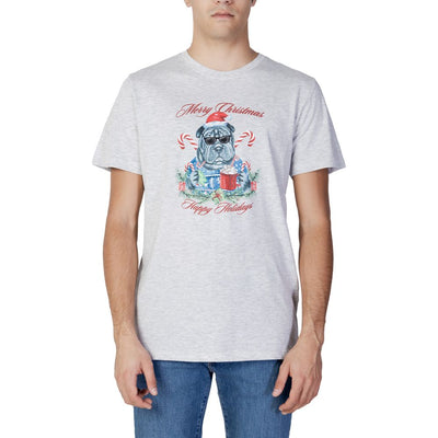 Jack Jones grijs katoenen T-shirt