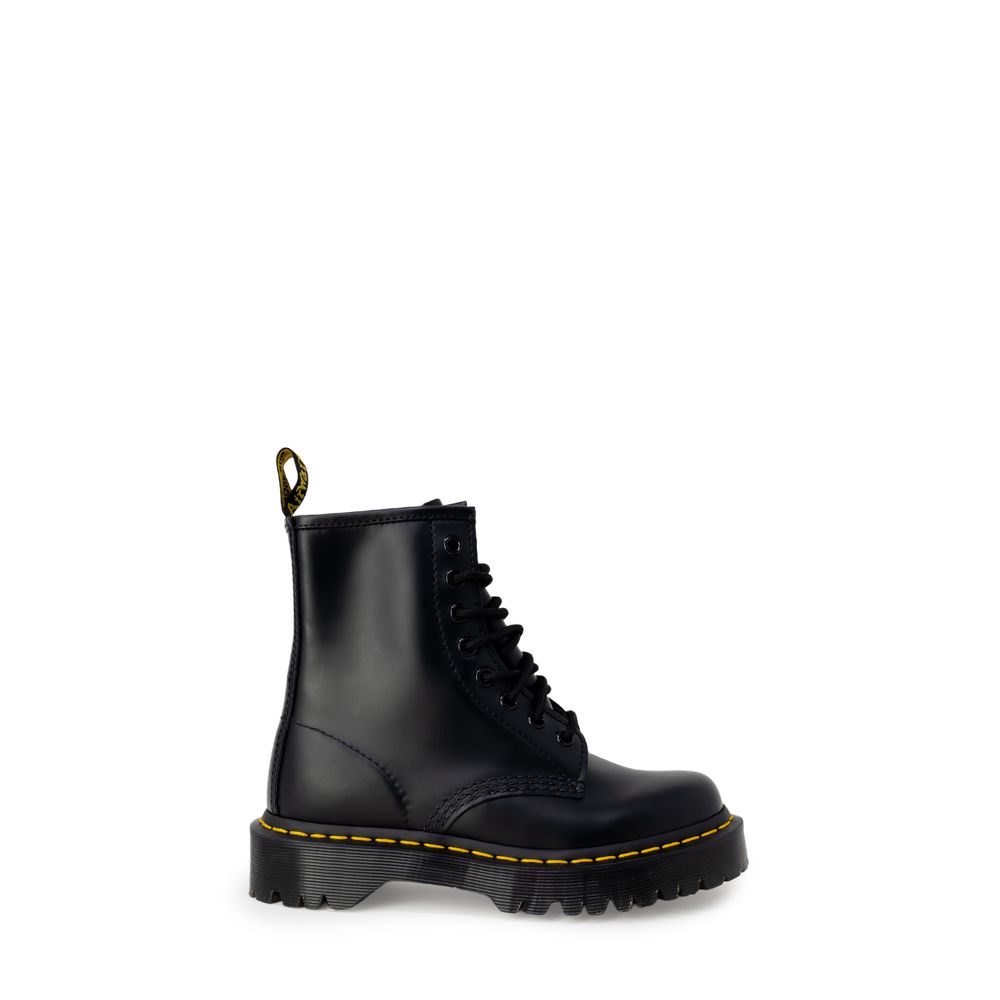 Bottes en cuir noir Dr. Martens