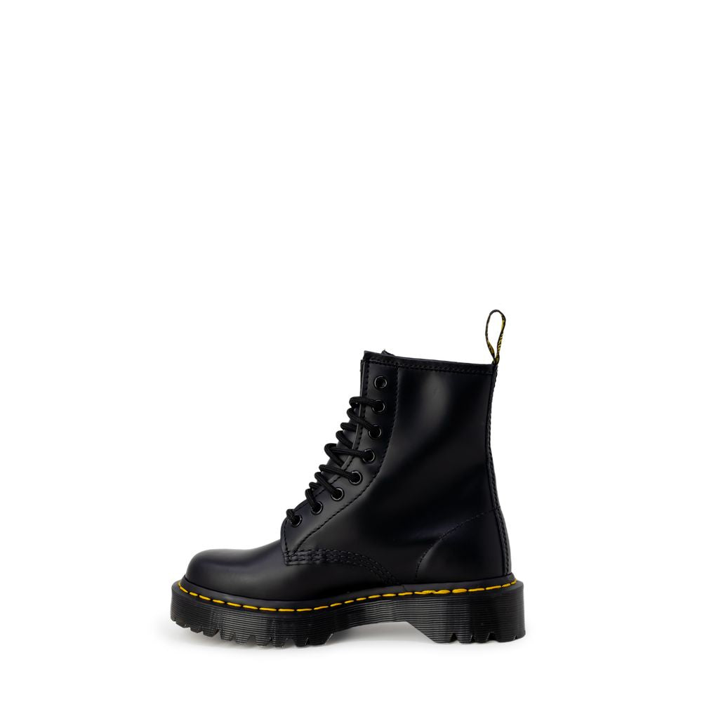 Bottes en cuir noir Dr. Martens