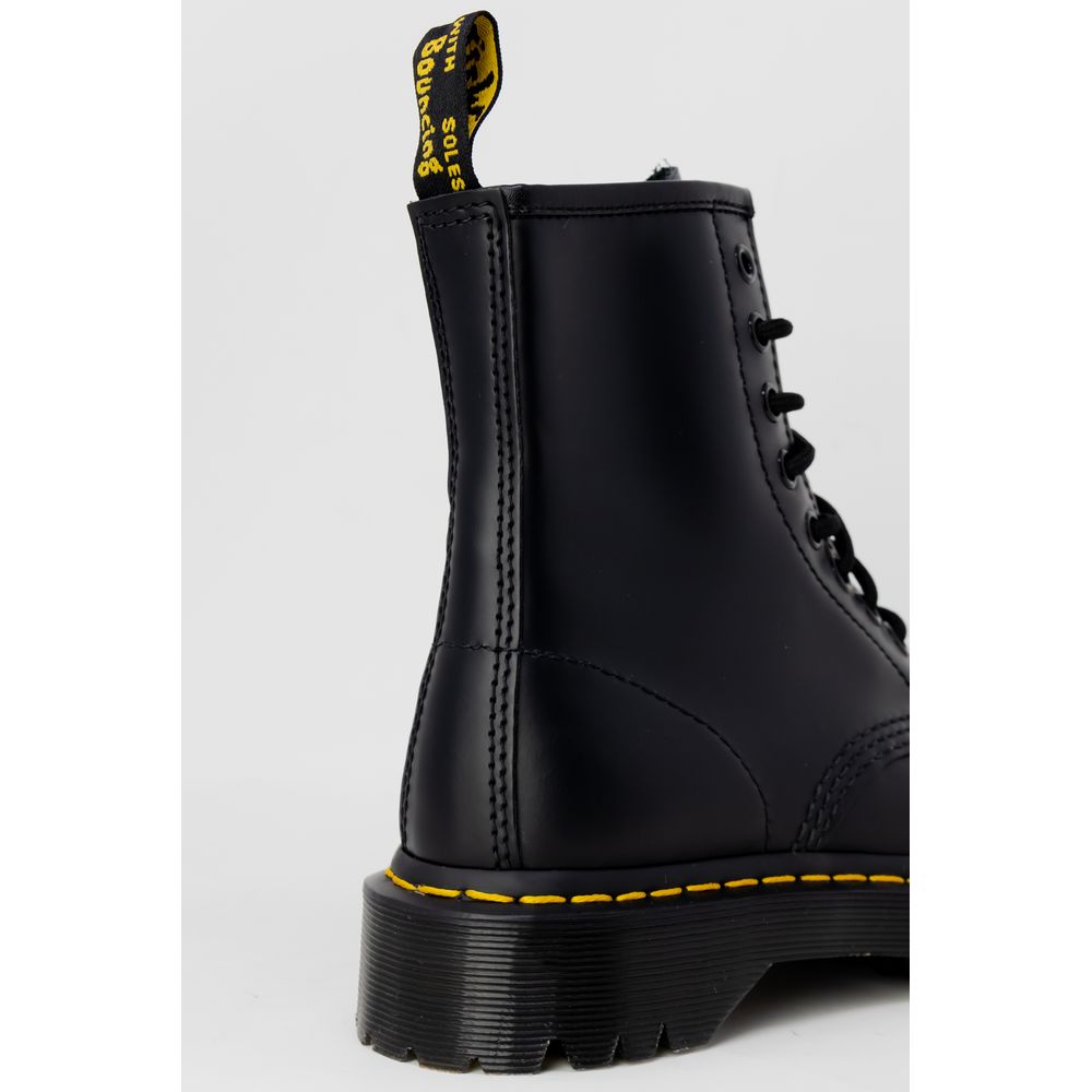 Bottes en cuir noir Dr. Martens