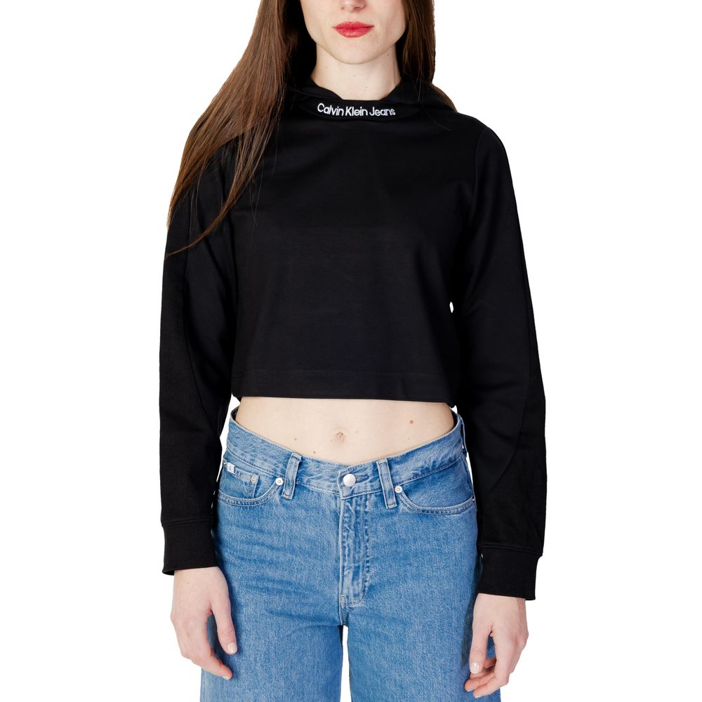 Calvin Klein Jeans Zwarte Viscose Lange Mouw