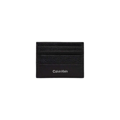 Calvin Klein Zwarte Leren Kaarthouder